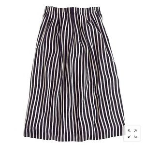 J Crew pleated midi skirt size 4 striped